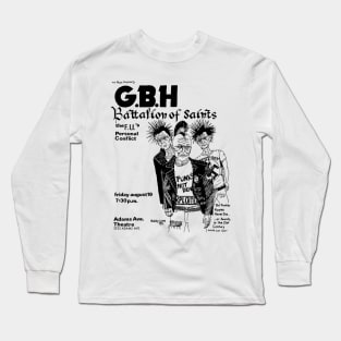 G.B.H. / Battalion of Saints / The F.U.s / Personal Conflict Punk Flyer Long Sleeve T-Shirt